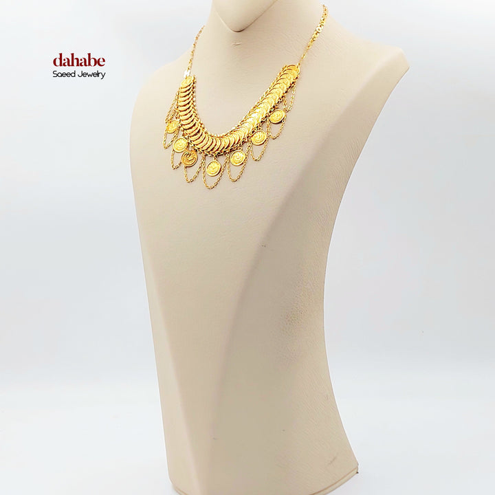 21K عقد رشادي-مجوهرات الشيخ سعيد-Saeed Jewelry 
