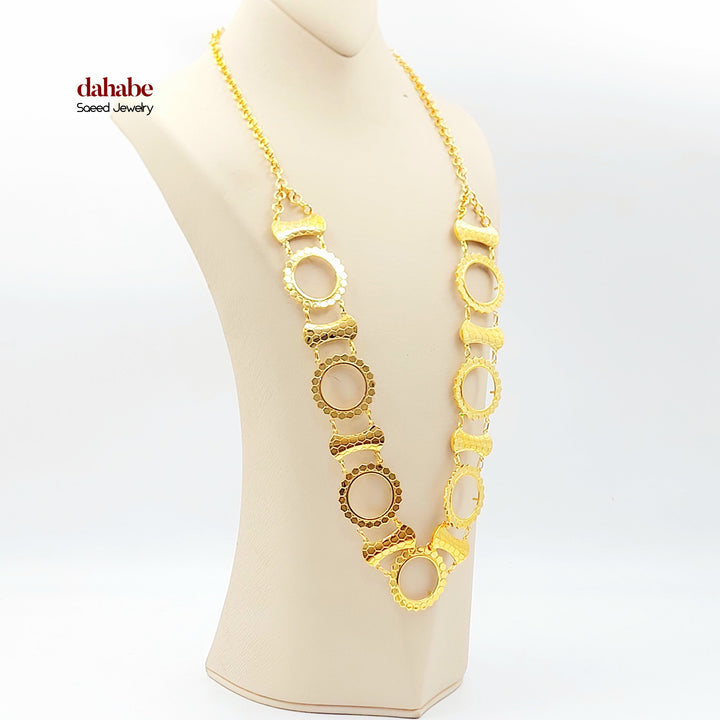 21K عقد برواز ليرات رشادي-مجوهرات الشيخ سعيد-Saeed Jewelry 