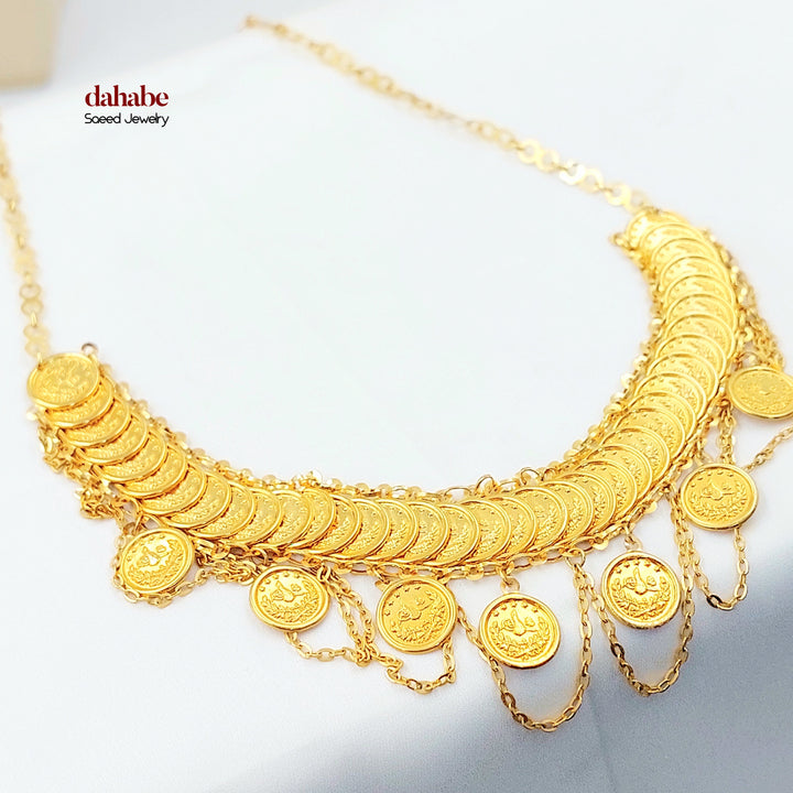 21K عقد رشادي-مجوهرات الشيخ سعيد-Saeed Jewelry 