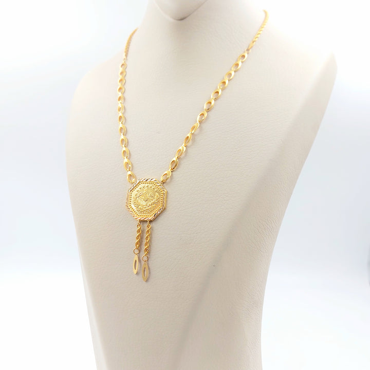 21K عقد قشرة رشادي-مجوهرات الشيخ سعيد-Saeed Jewelry 