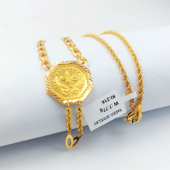 21K عقد قشرة رشادي-مجوهرات الشيخ سعيد-Saeed Jewelry 