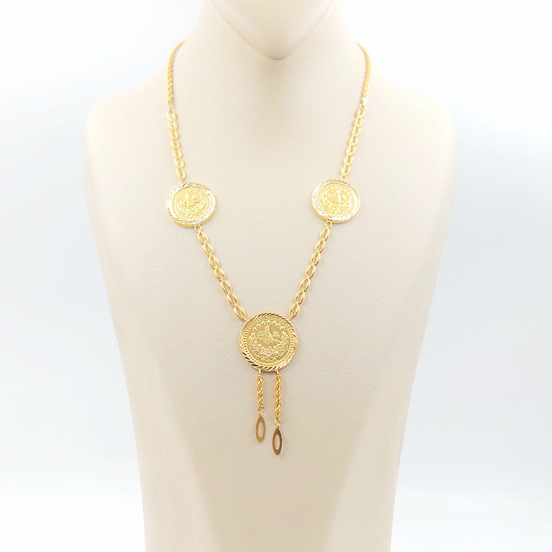 21K عقد قشرة رشادي-مجوهرات الشيخ سعيد-Saeed Jewelry 