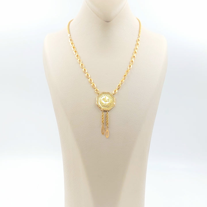 21K عقد قشرة رشادي-مجوهرات الشيخ سعيد-Saeed Jewelry 