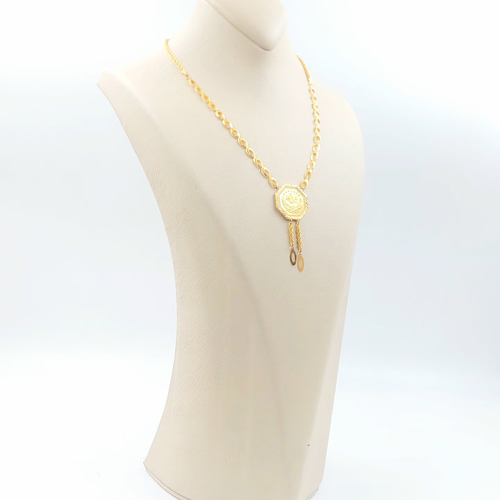 21K عقد قشرة رشادي-مجوهرات الشيخ سعيد-Saeed Jewelry 