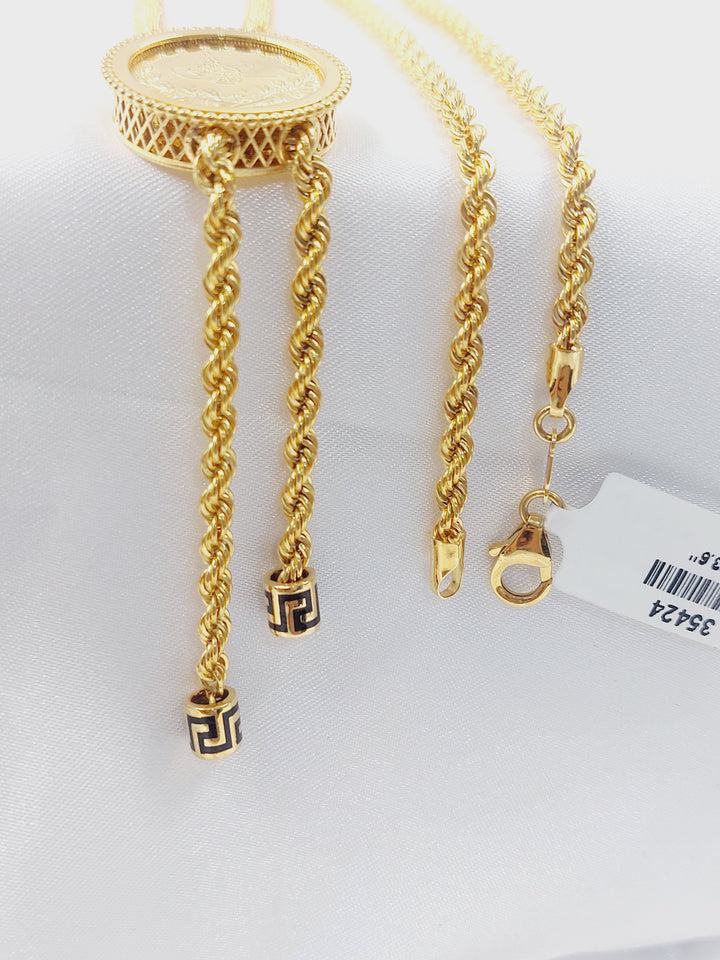 21K عقد مسبحة رشادي-مجوهرات الشيخ سعيد-Saeed Jewelry 