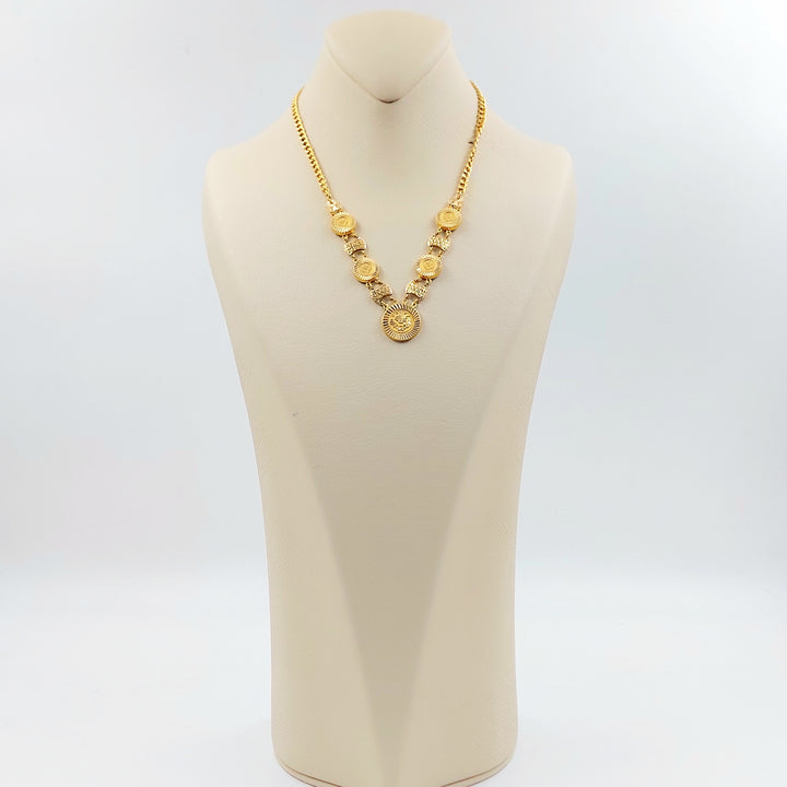 21K عقد رشادي-مجوهرات الشيخ سعيد-Saeed Jewelry 