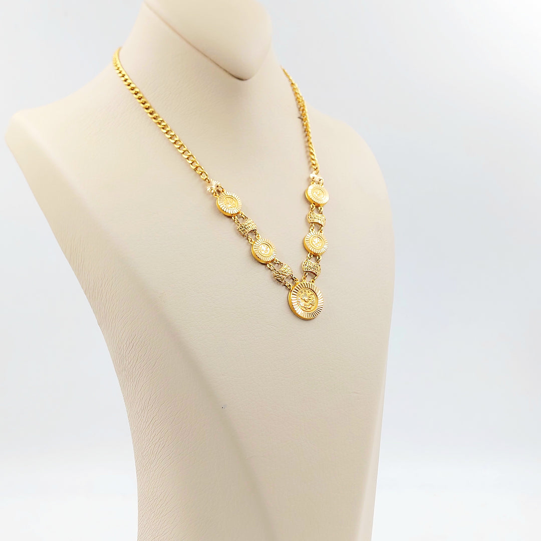 21K عقد رشادي-مجوهرات الشيخ سعيد-Saeed Jewelry 