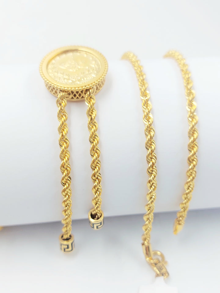 21K عقد مسبحة رشادي-مجوهرات الشيخ سعيد-Saeed Jewelry 