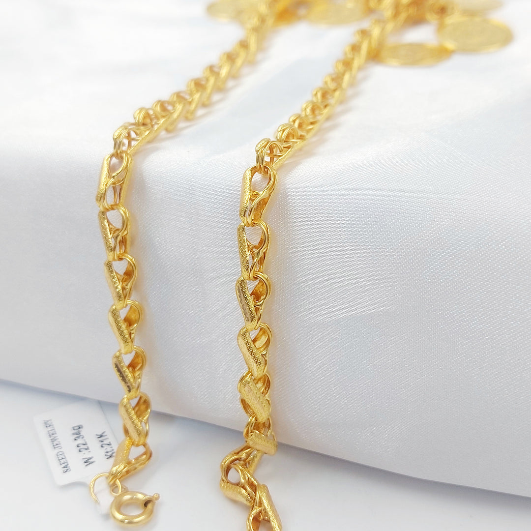 21K عقد دنانديش رشادي-مجوهرات الشيخ سعيد-Saeed Jewelry 