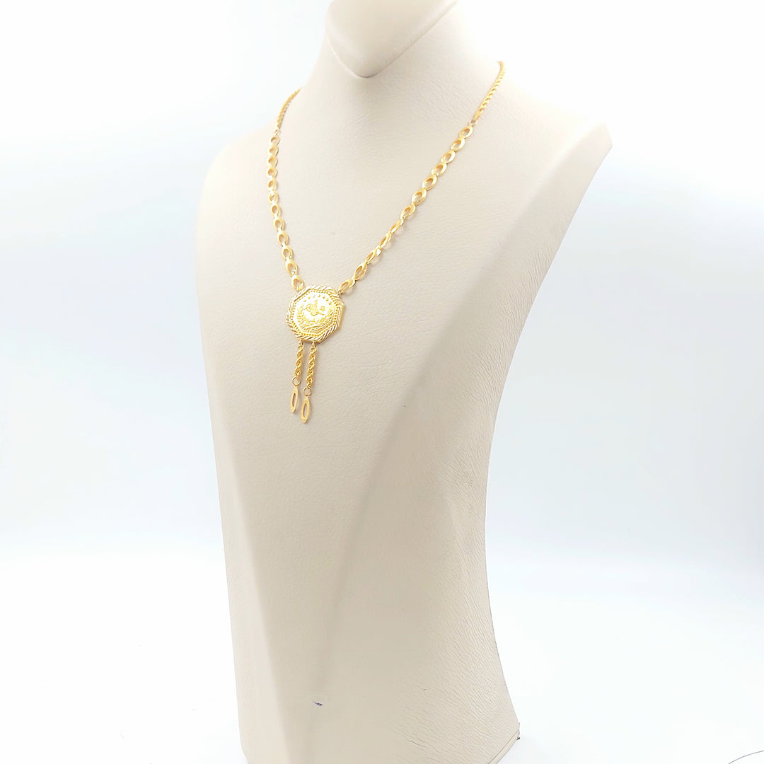 21K عقد قشرة رشادي-مجوهرات الشيخ سعيد-Saeed Jewelry 