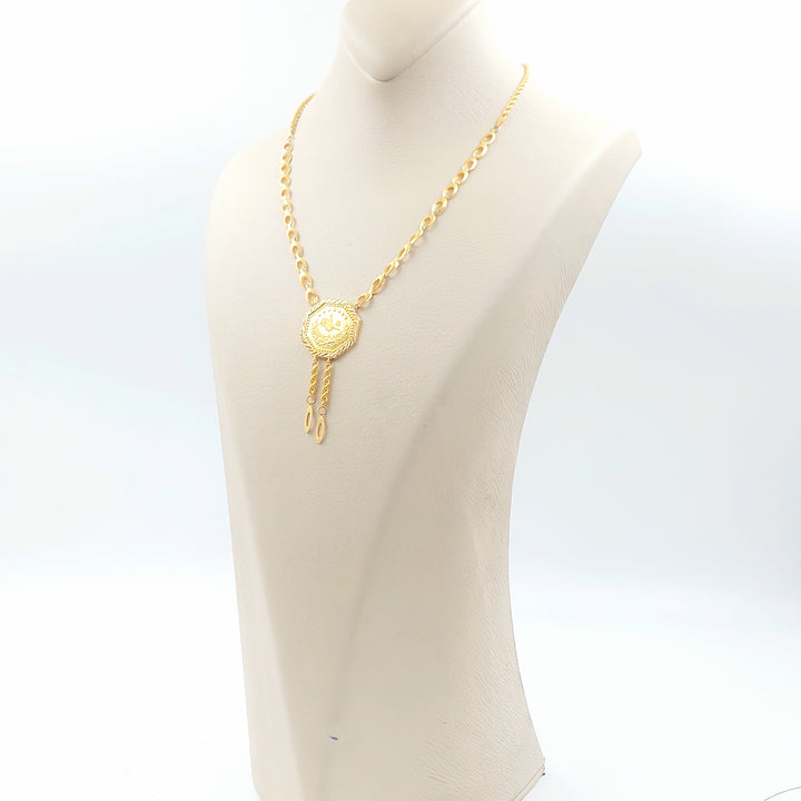 21K عقد قشرة رشادي-مجوهرات الشيخ سعيد-Saeed Jewelry 