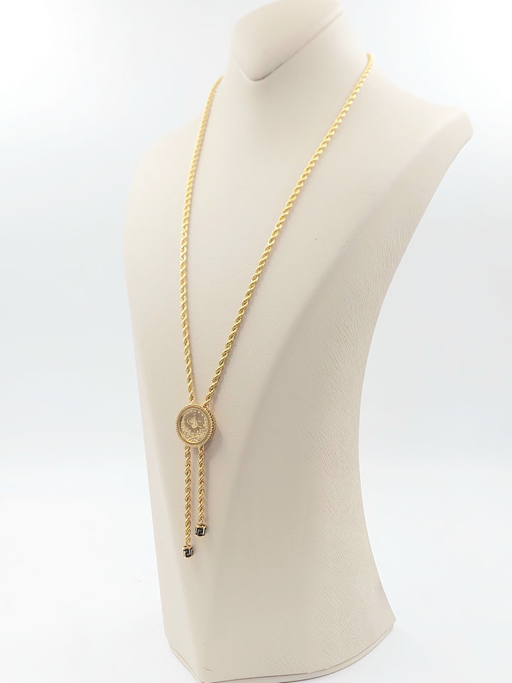 21K عقد مسبحة رشادي-مجوهرات الشيخ سعيد-Saeed Jewelry 