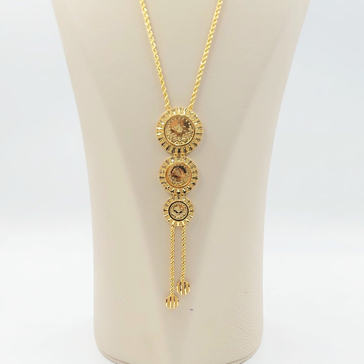 21K عقد مسبحة رشادي-مجوهرات الشيخ سعيد-Saeed Jewelry 