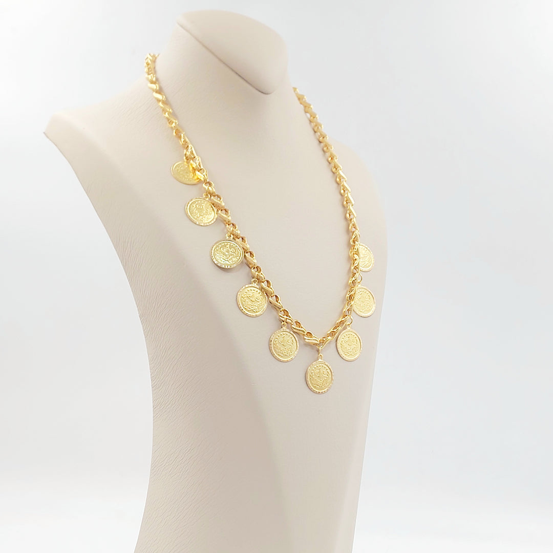 21K عقد دنانديش رشادي-مجوهرات الشيخ سعيد-Saeed Jewelry 