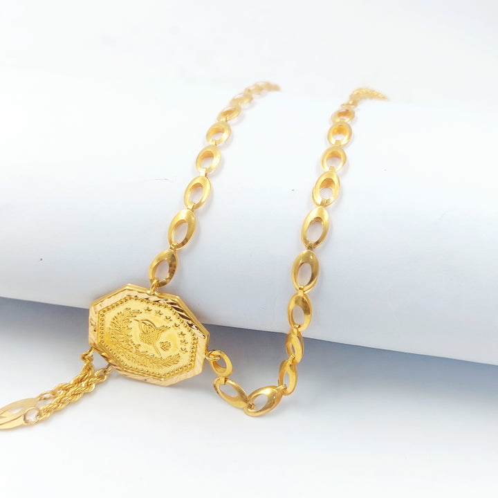 21K عقد قشرة رشادي-مجوهرات الشيخ سعيد-Saeed Jewelry 