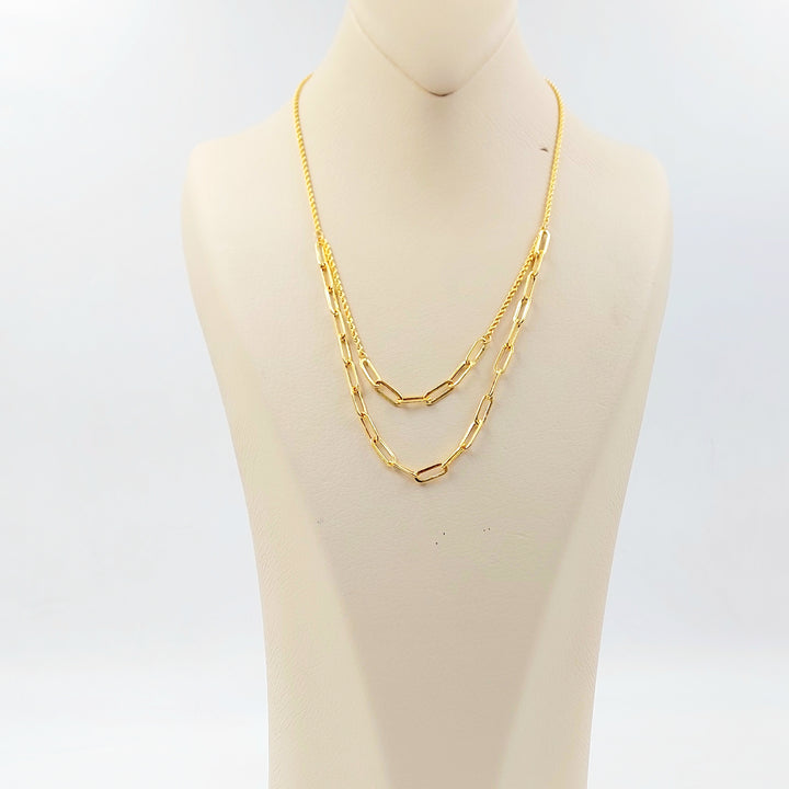 21K عقد بيبر كليب جدل-مجوهرات الشيخ سعيد-Saeed Jewelry 