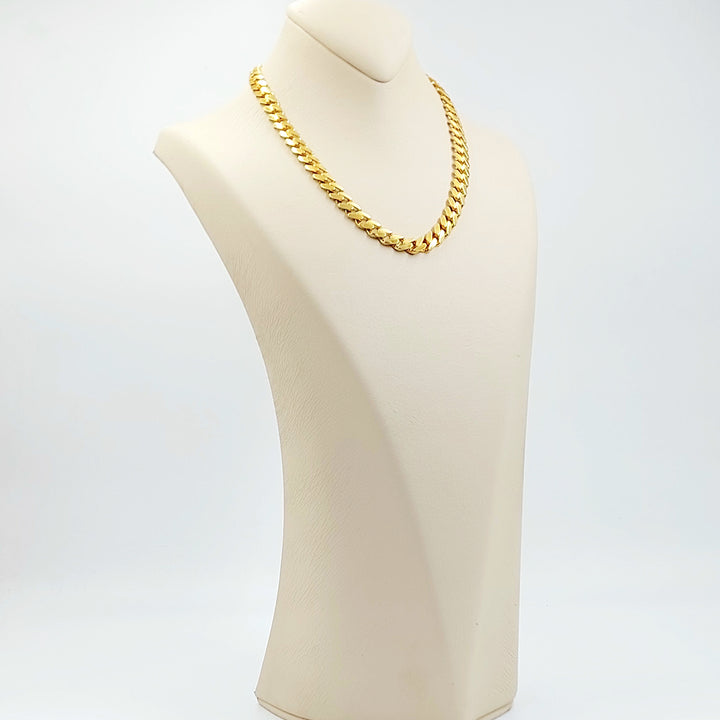 21K عقد جنزير مرصع-مجوهرات الشيخ سعيد-Saeed Jewelry 