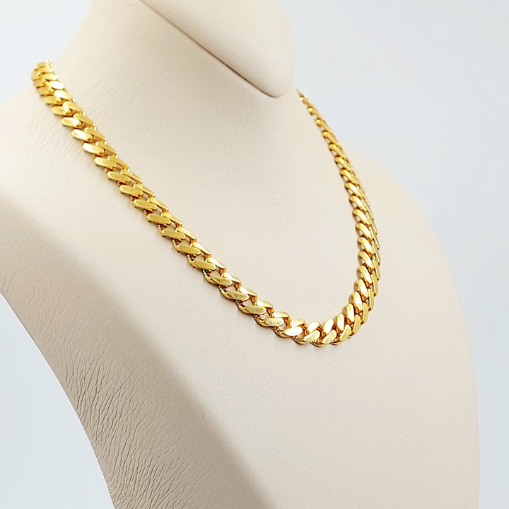 21K عقد جنزير مرصع-مجوهرات الشيخ سعيد-Saeed Jewelry 