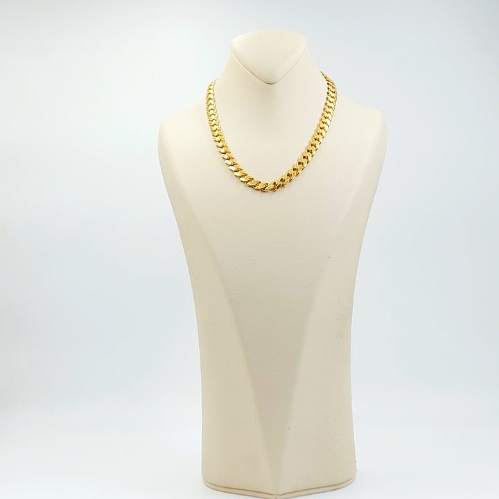 21K عقد جنزير مرصع-مجوهرات الشيخ سعيد-Saeed Jewelry 