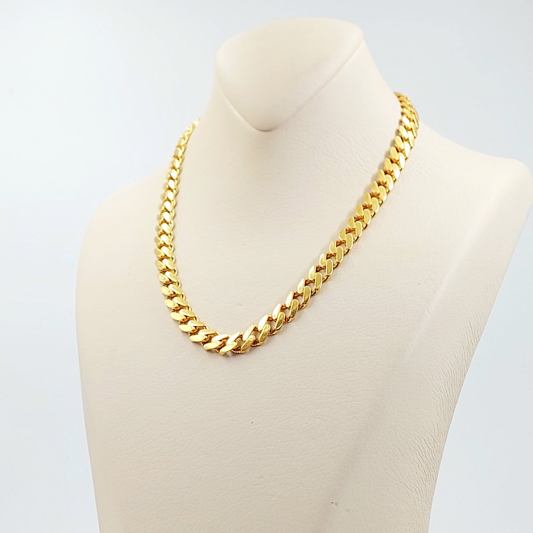 21K عقد جنزير مرصع-مجوهرات الشيخ سعيد-Saeed Jewelry 