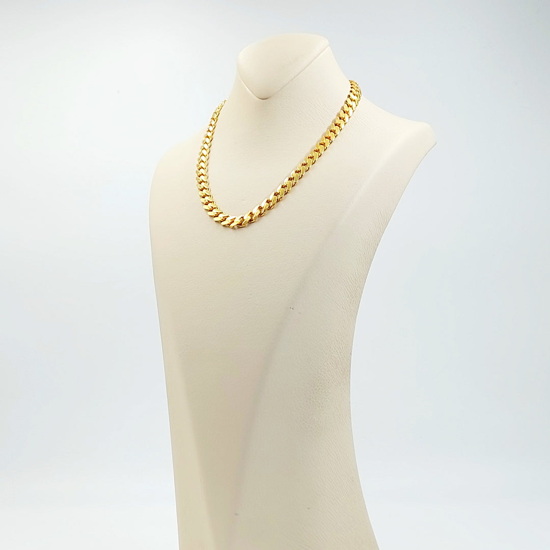21K عقد جنزير مرصع-مجوهرات الشيخ سعيد-Saeed Jewelry 