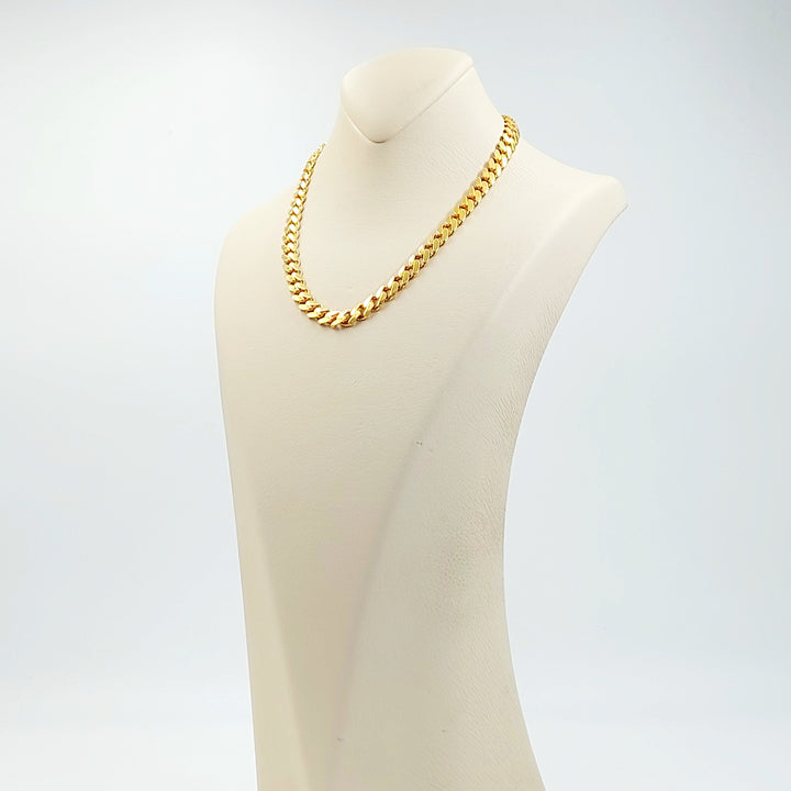 21K عقد جنزير مرصع-مجوهرات الشيخ سعيد-Saeed Jewelry 