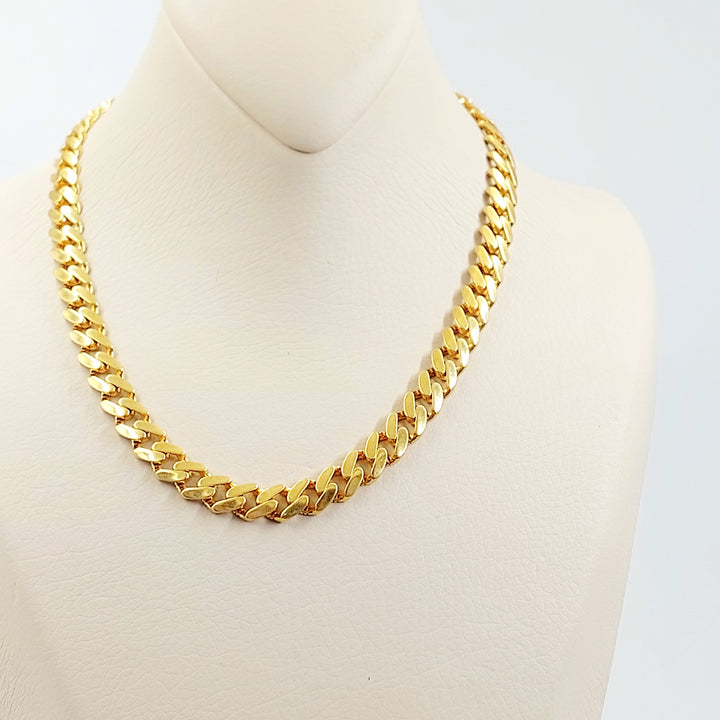 21K عقد جنزير مرصع-مجوهرات الشيخ سعيد-Saeed Jewelry 