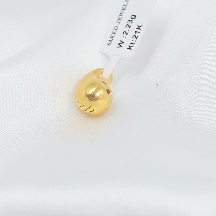 21K تعليقة لوزة-مجوهرات الشيخ سعيد-Saeed Jewelry 