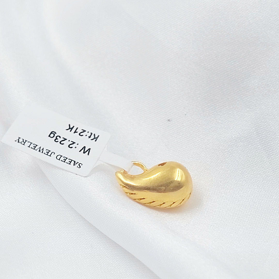 21K تعليقة لوزة-مجوهرات الشيخ سعيد-Saeed Jewelry 