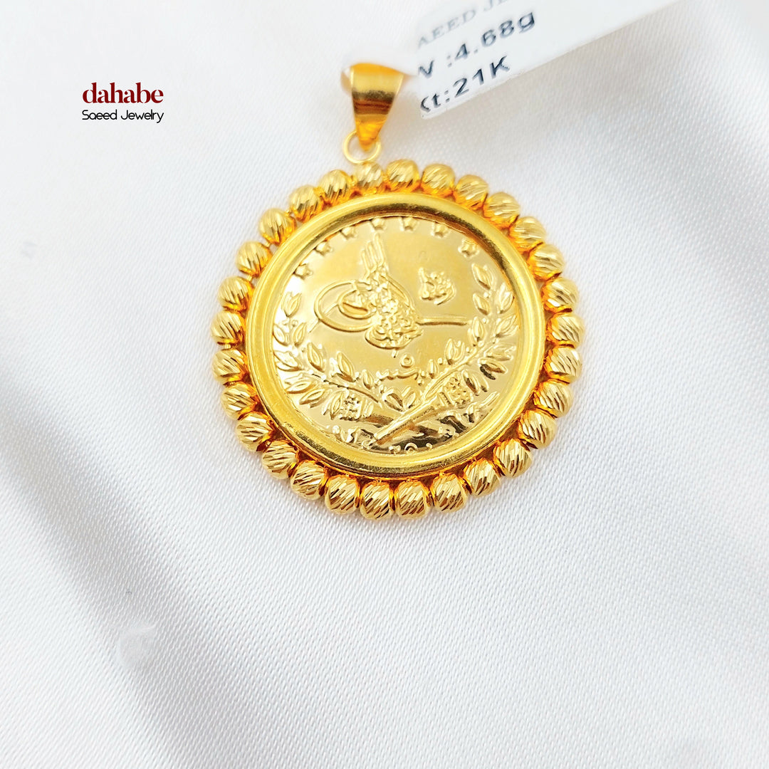 21K تعليقة رشادي طابات-مجوهرات الشيخ سعيد-Saeed Jewelry 
