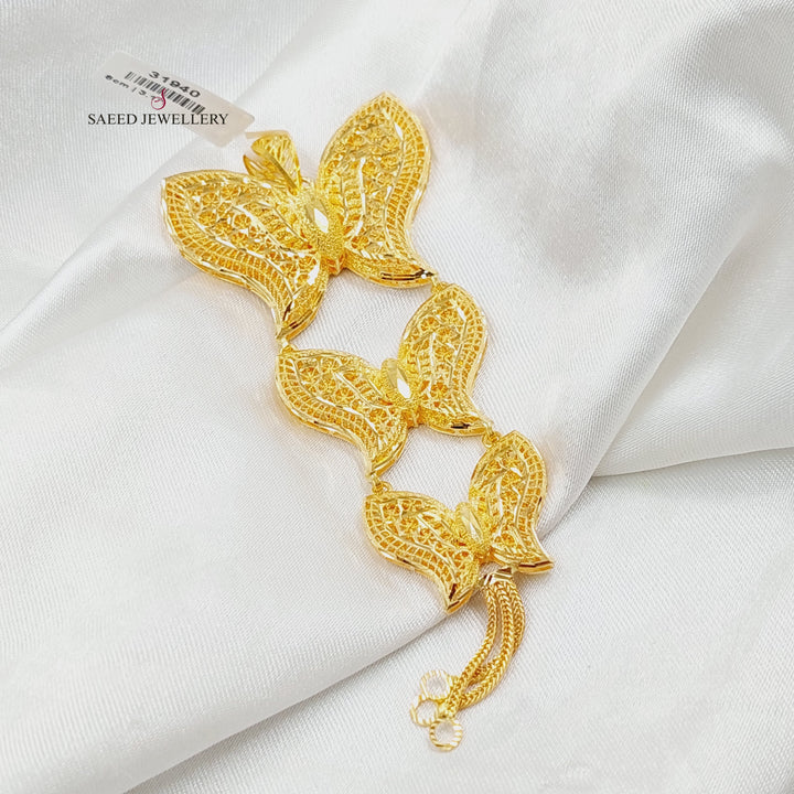 21K تعليقة فراشة بحريني-مجوهرات الشيخ سعيد-Saeed Jewelry 