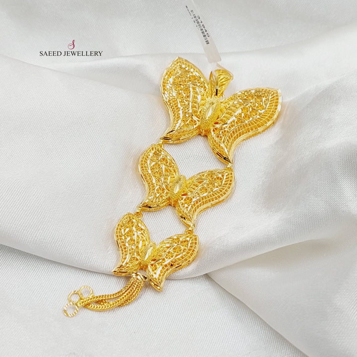 21K تعليقة فراشة بحريني-مجوهرات الشيخ سعيد-Saeed Jewelry 