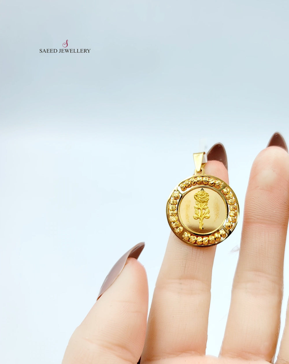 21K تعليقة اونصه طابات-مجوهرات الشيخ سعيد-Saeed Jewelry 