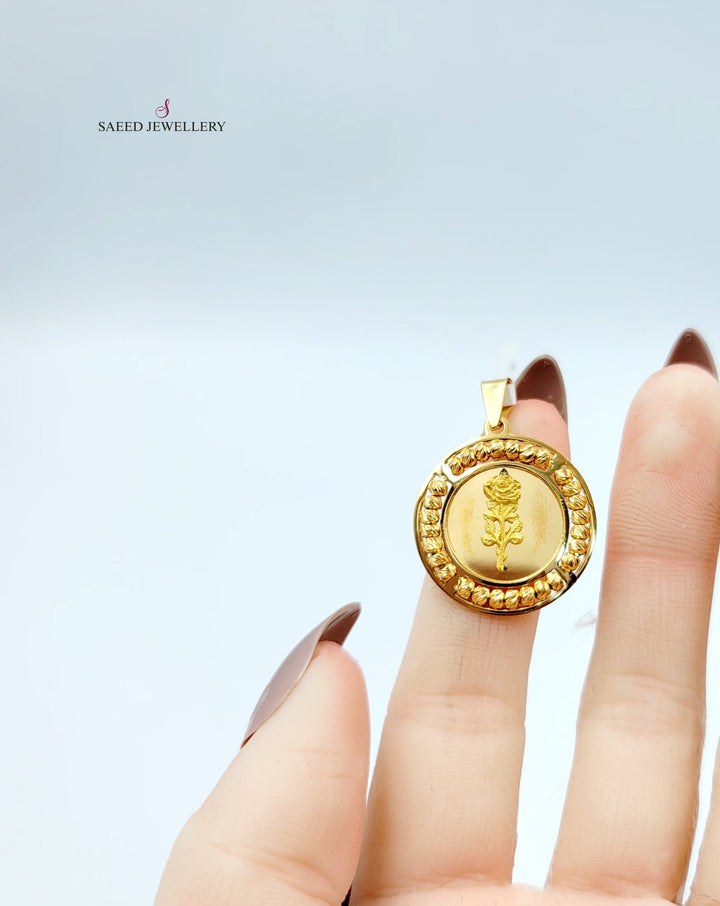 21K تعليقة اونصه طابات-مجوهرات الشيخ سعيد-Saeed Jewelry 