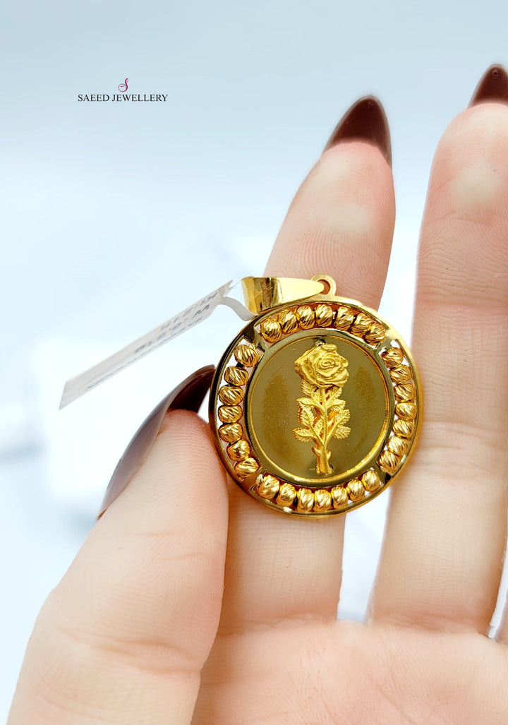 21K تعليقة اونصه طابات-مجوهرات الشيخ سعيد-Saeed Jewelry 