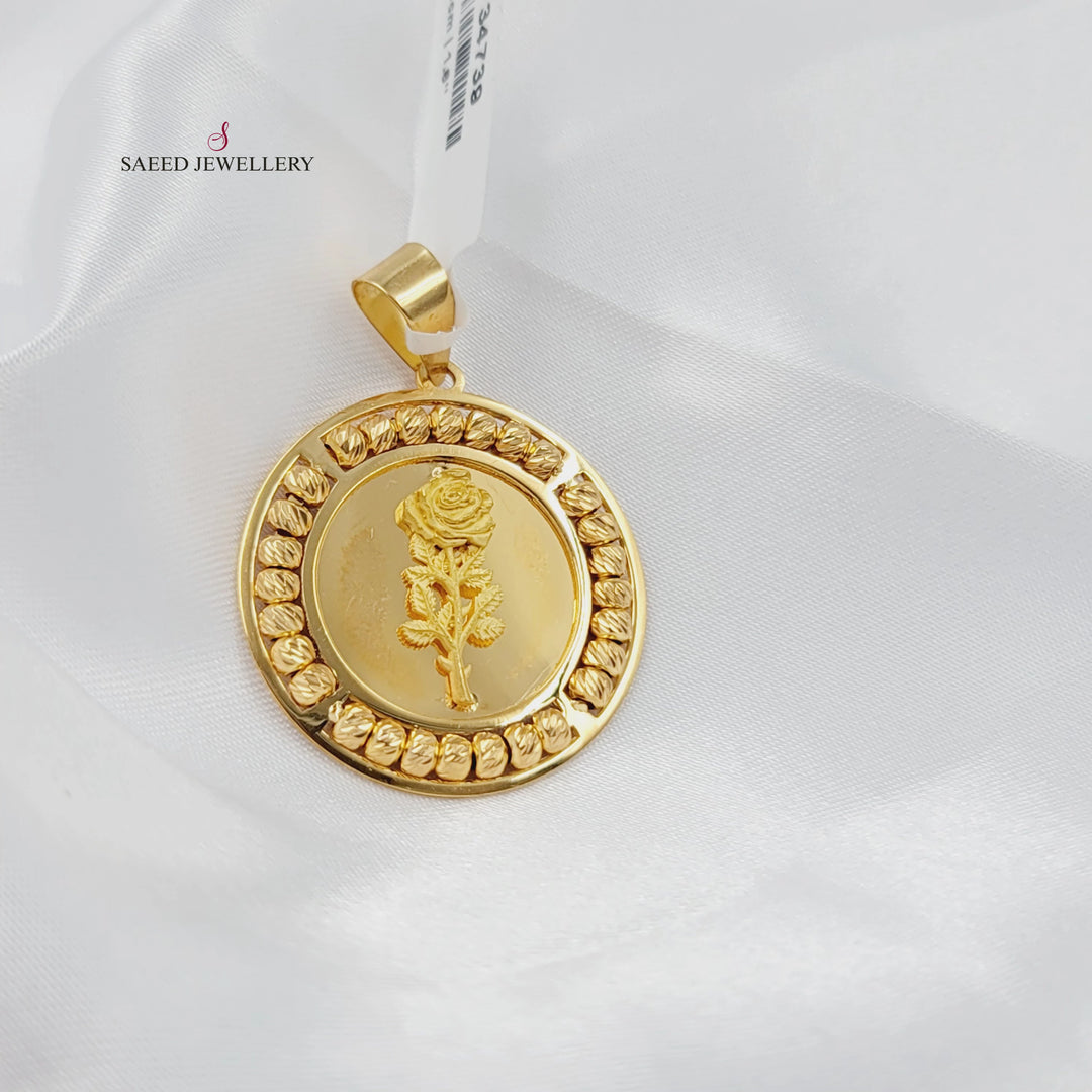 21K تعليقة اونصه طابات-مجوهرات الشيخ سعيد-Saeed Jewelry 