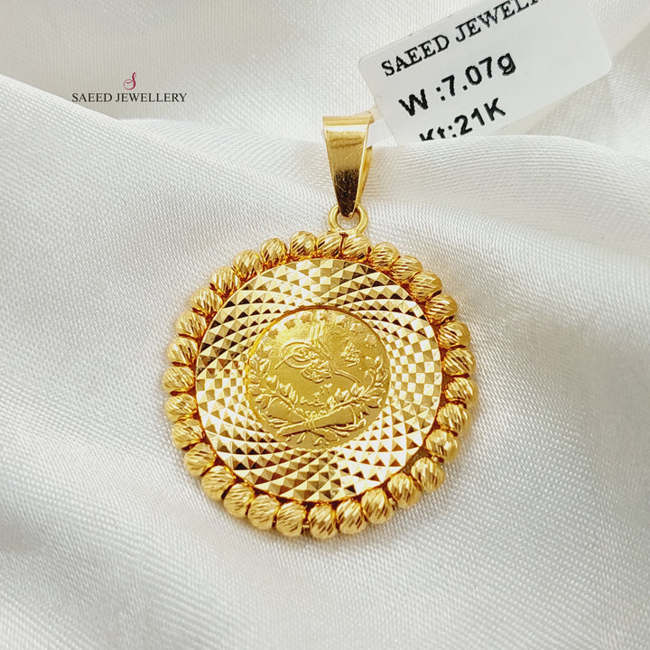 21K تعليقة رشادي طابات-مجوهرات الشيخ سعيد-Saeed Jewelry 