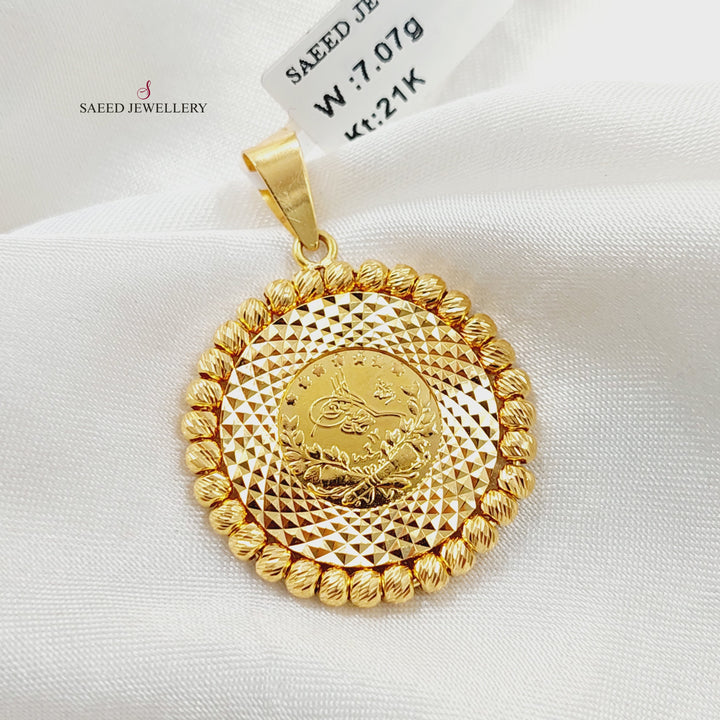 21K تعليقة رشادي طابات-مجوهرات الشيخ سعيد-Saeed Jewelry 