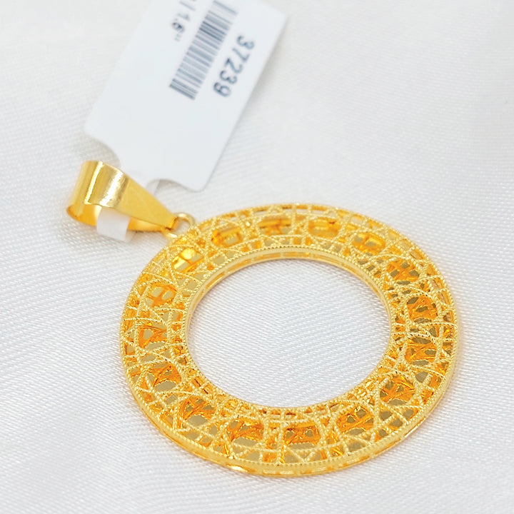 21K تعليقة دائري اكسترا-مجوهرات الشيخ سعيد-Saeed Jewelry 