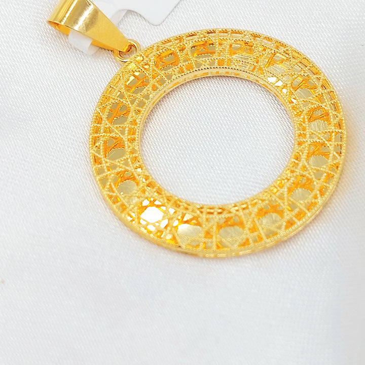 21K تعليقة دائري اكسترا-مجوهرات الشيخ سعيد-Saeed Jewelry 
