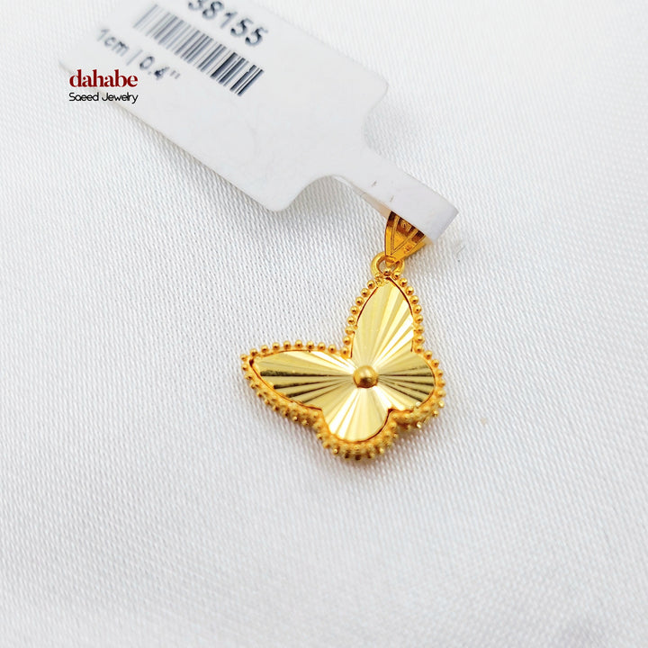 21K تعليقة فراشة اكسترا-مجوهرات الشيخ سعيد-Saeed Jewelry 