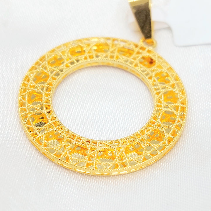 21K تعليقة دائري اكسترا-مجوهرات الشيخ سعيد-Saeed Jewelry 