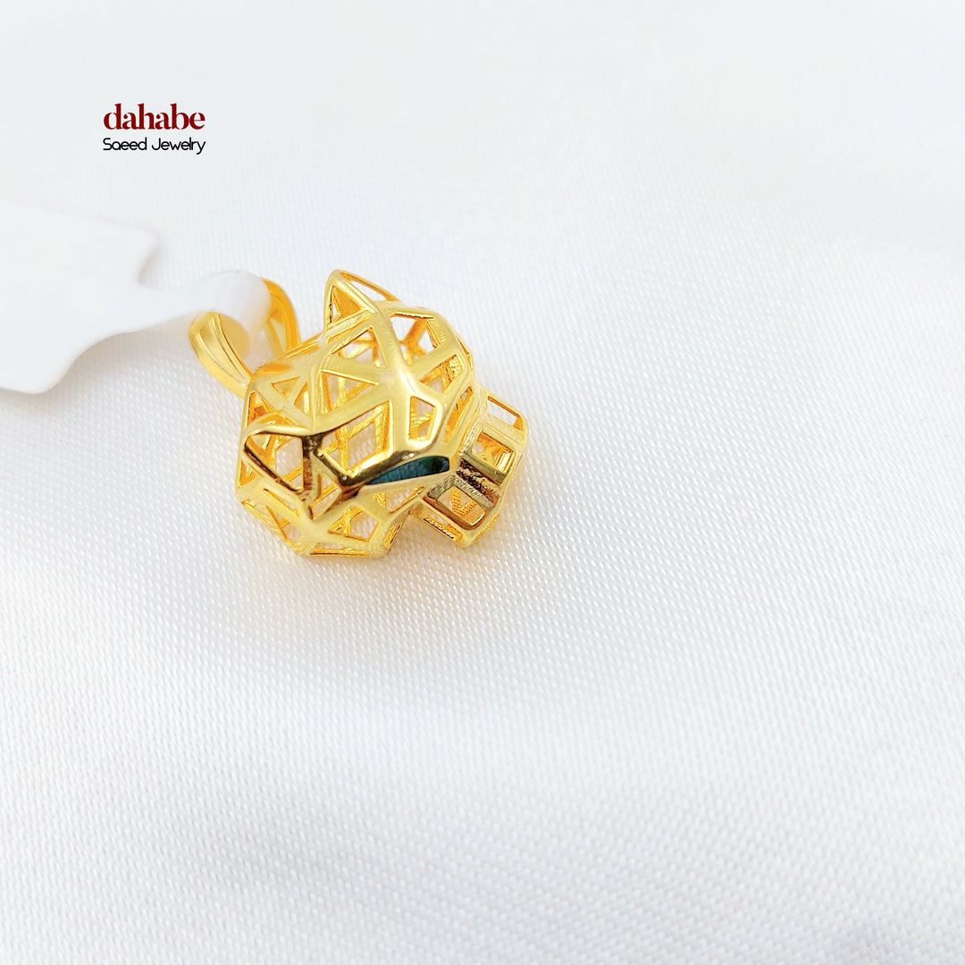 21K تعليقة تايجر اكسترا-مجوهرات الشيخ سعيد-Saeed Jewelry 