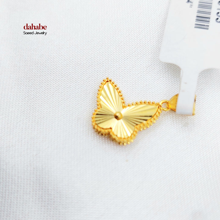 21K تعليقة فراشة اكسترا-مجوهرات الشيخ سعيد-Saeed Jewelry 