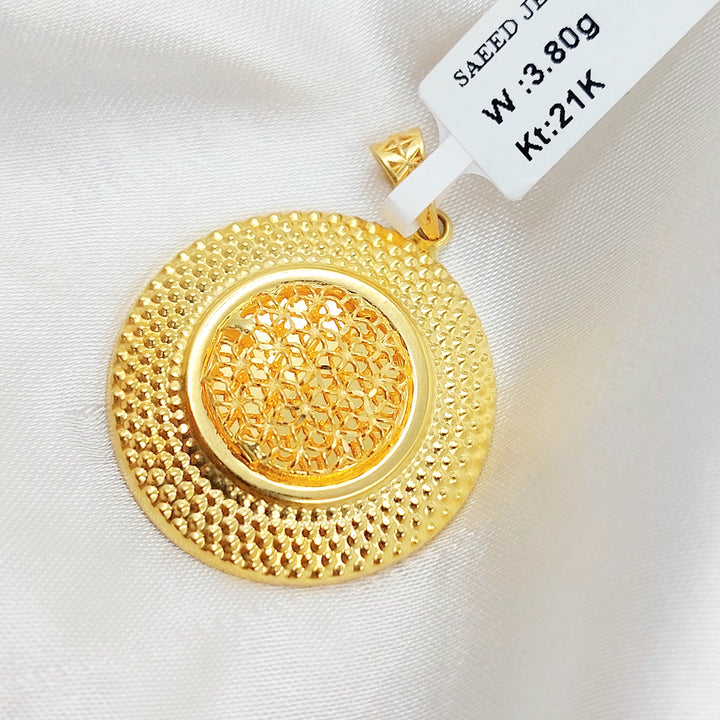 21K تعليقة دائري اكسترا-مجوهرات الشيخ سعيد-Saeed Jewelry 