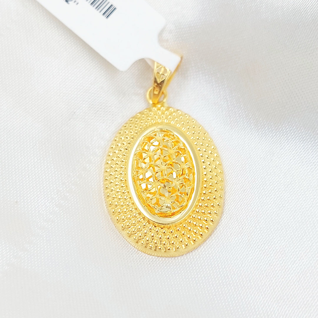 21K تعليقة دائري اكسترا-مجوهرات الشيخ سعيد-Saeed Jewelry 