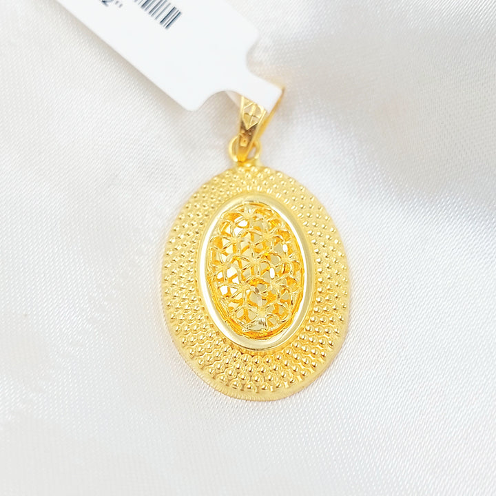 21K تعليقة دائري اكسترا-مجوهرات الشيخ سعيد-Saeed Jewelry 
