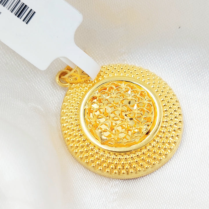 21K تعليقة دائري اكسترا-مجوهرات الشيخ سعيد-Saeed Jewelry 