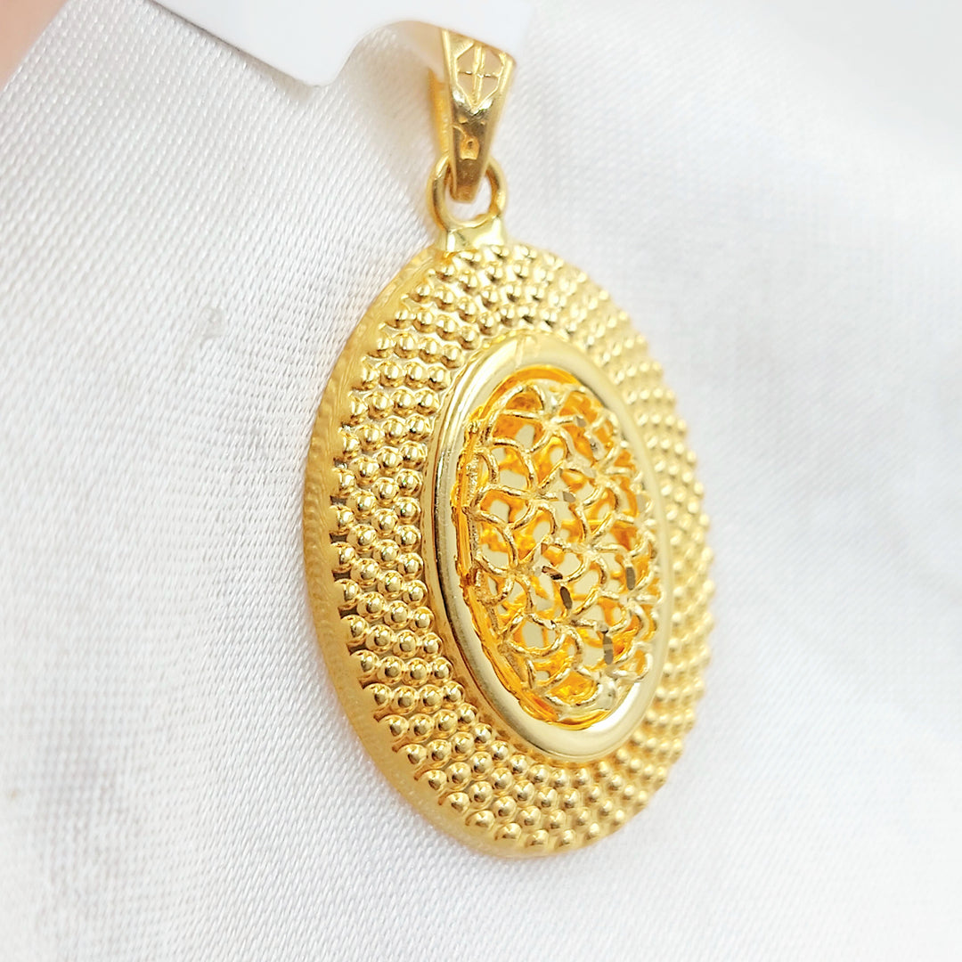 21K تعليقة دائري اكسترا-مجوهرات الشيخ سعيد-Saeed Jewelry 