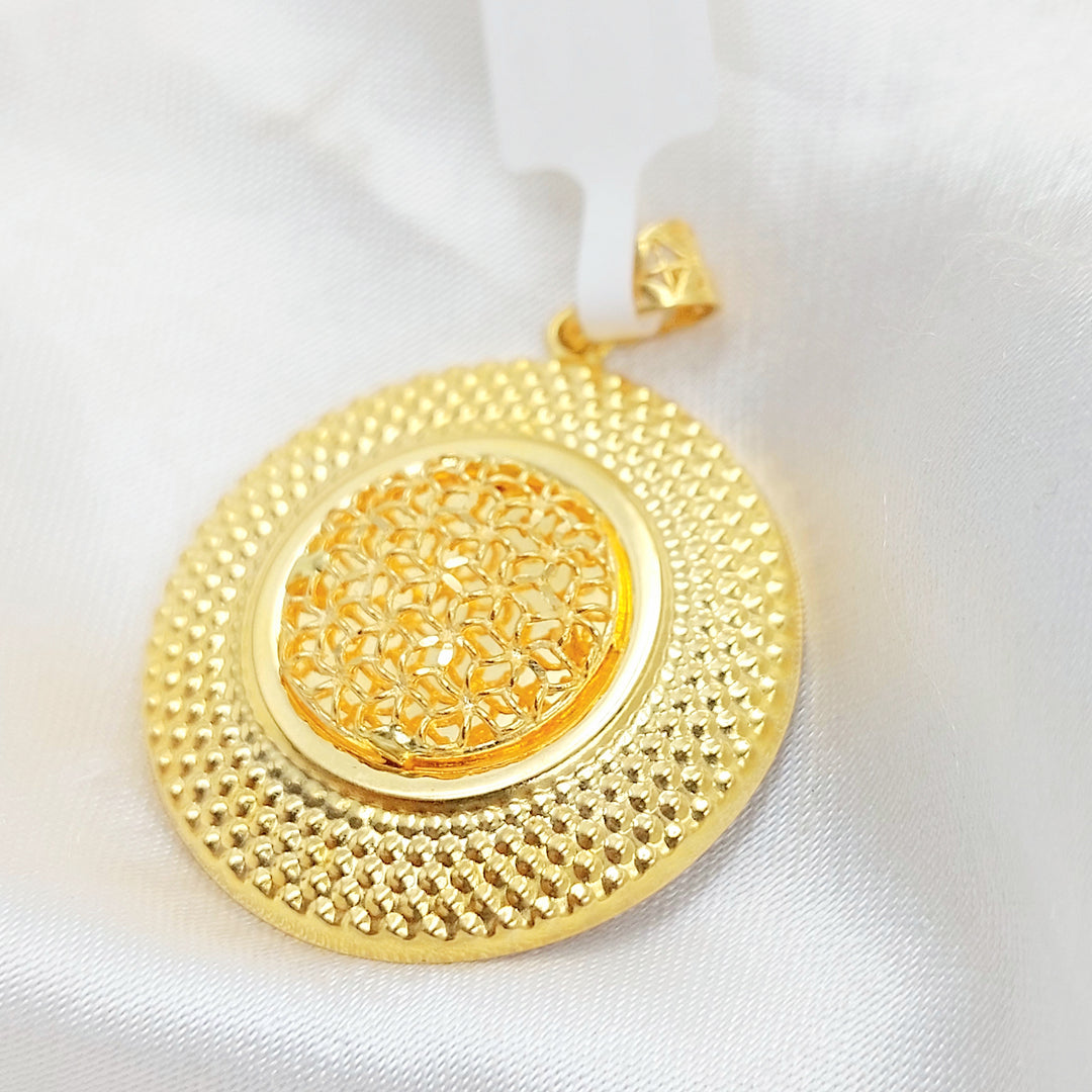21K تعليقة دائري اكسترا-مجوهرات الشيخ سعيد-Saeed Jewelry 